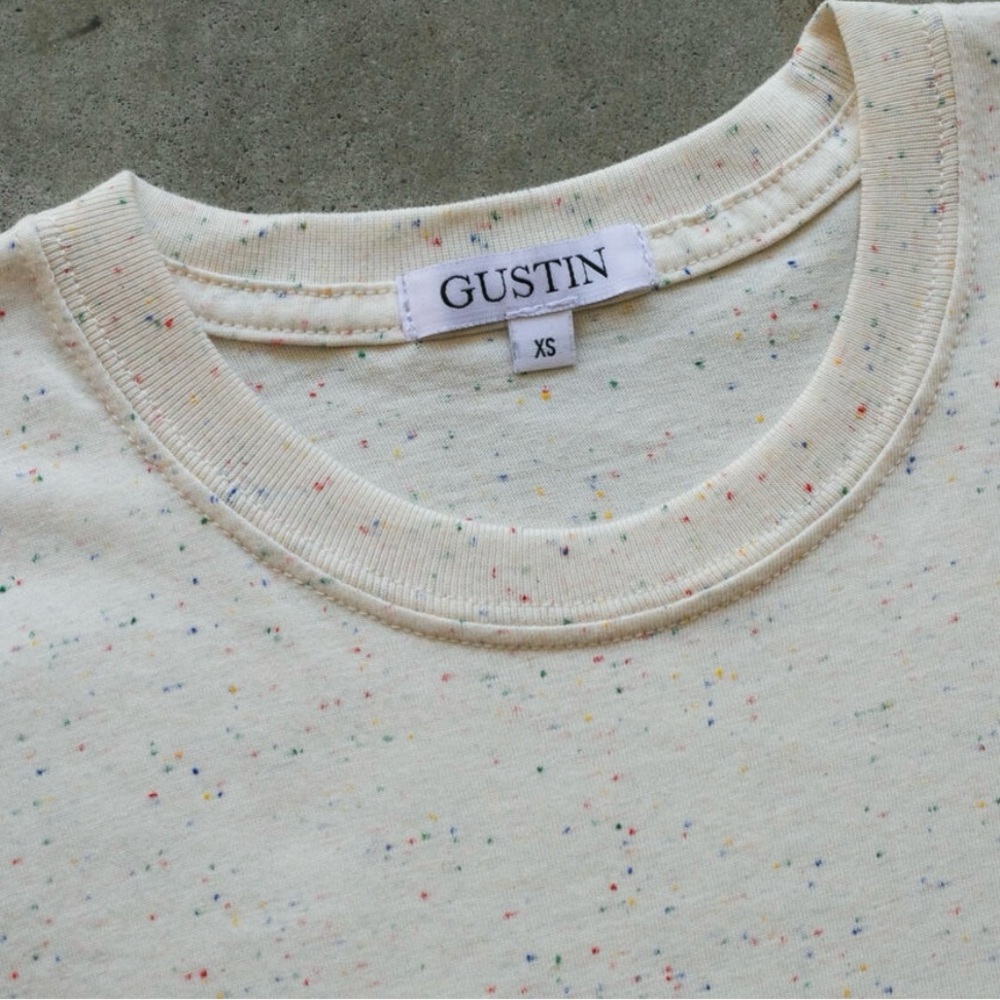 Medium - Gustin Natural/Cream Rainbow Nep T-shirt